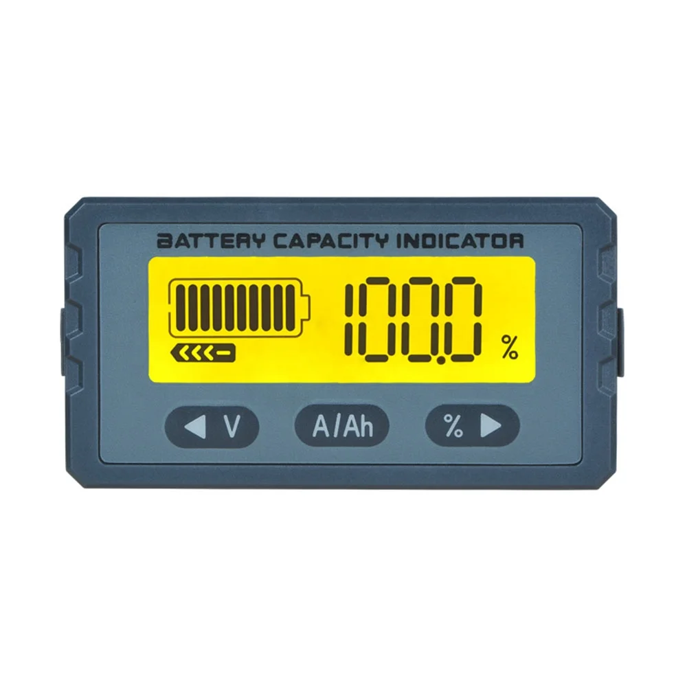 Taidacent 8V to 120V 50A/100A Shunt lifepo4 Battery Gauge Monitor Lithium Iron Phosphate Battery Coulometer DC Coulomb Meter