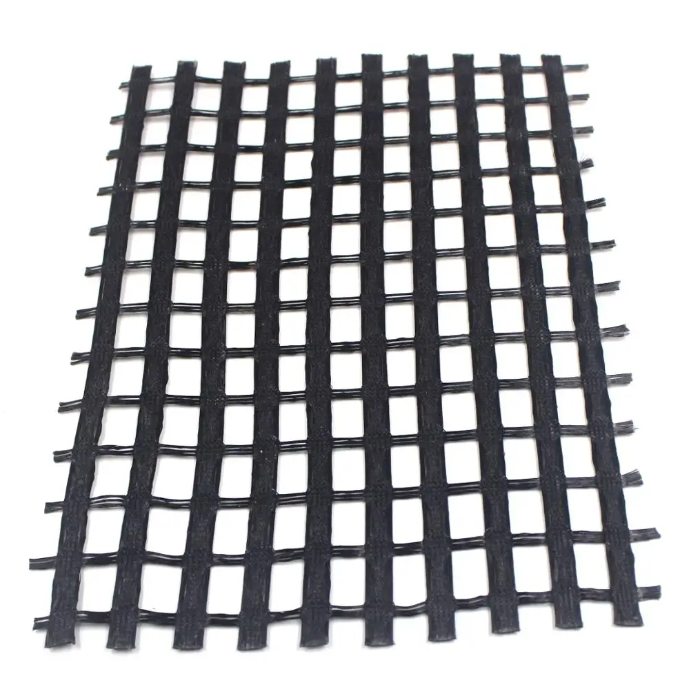 PVC coated polyester PET geogrid 200-30kN