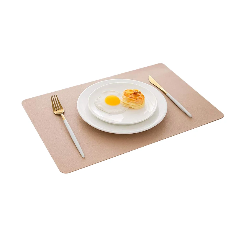 Kitchen mat dis drying mat table pads resistant baby use ECO friendly pvc vagan leather mat placemats