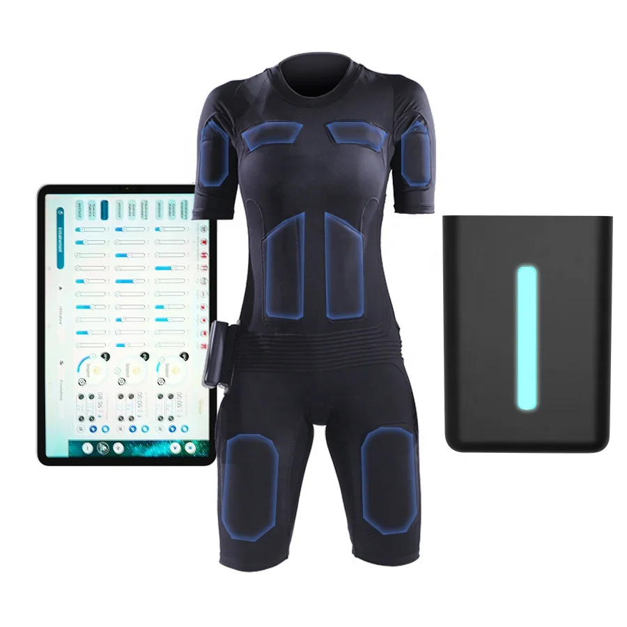 Adjustable Professional Weight Loss Dry Fat Burning EMS Fitness Suit Single Layer One-Piece Personal EMS Training Sportswear