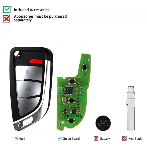Universal Smart Key Xhorse VVDI XM38 XSKFF0EN DF Style Proximity 4 Buttons car remote control key for VVDI2/VVDI mini key tool
