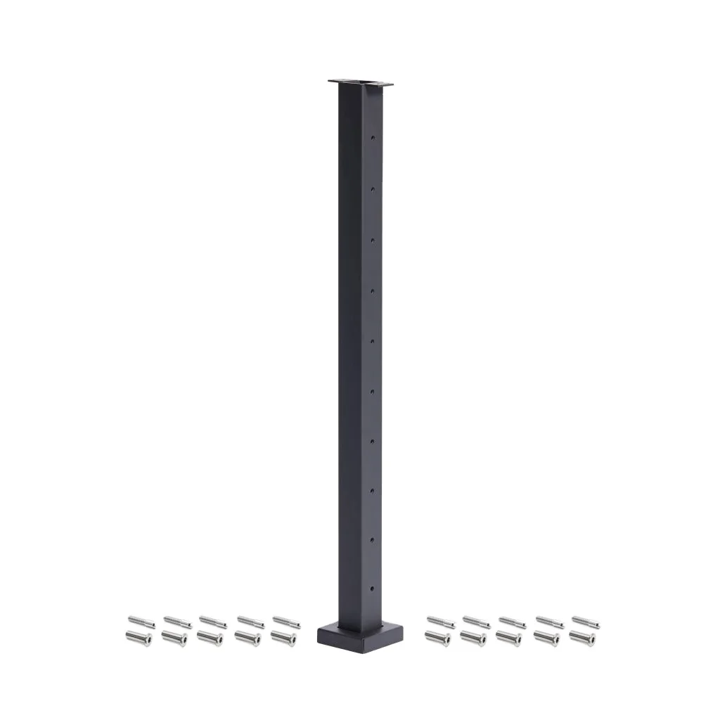 Stainless Steel Cable Post Glass Stainless Steel Balcony Wrought Iron Balustrade Wire Cable Side Mount Deck Cable Railing