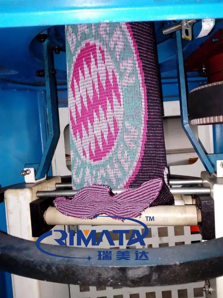 High quality  circular jacquard double  jersey knitting machine to make scarf  hats