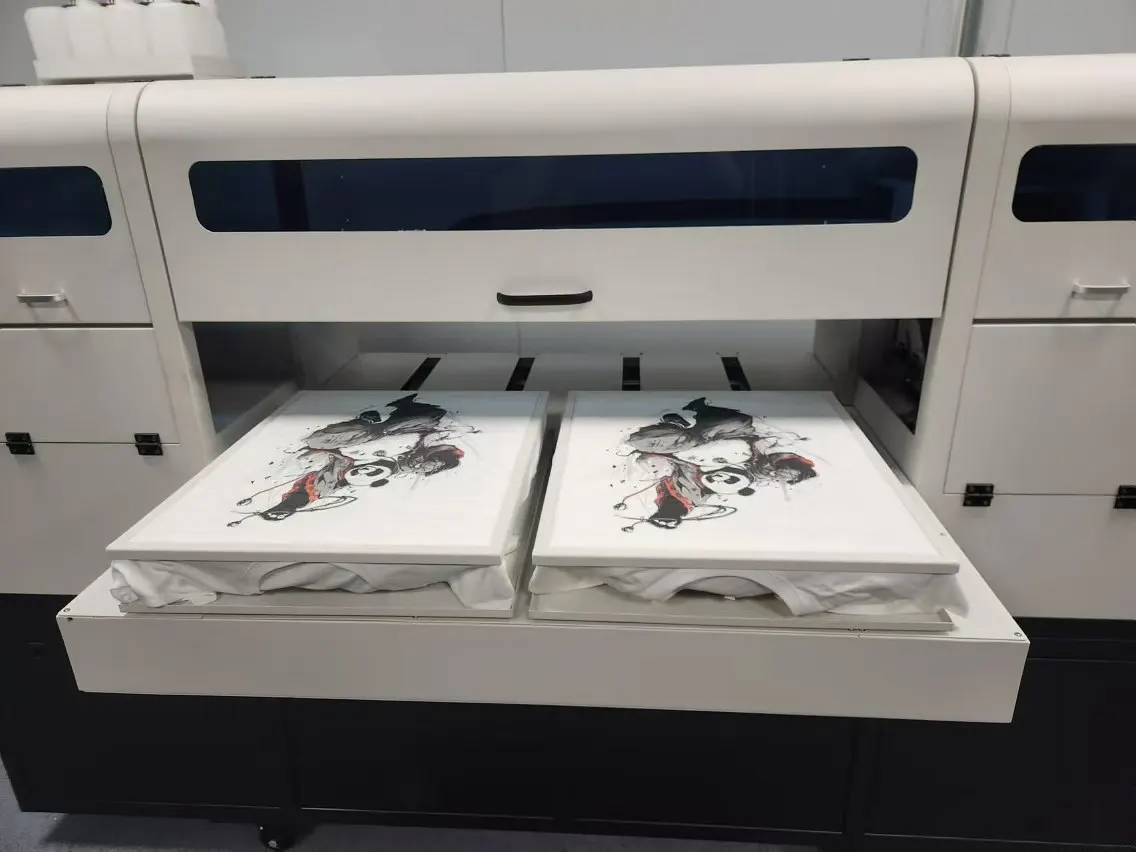 Stable A2 DTG Printer 60cm 40x50cm  Direct to Cotton Polyester 4 Printheads I3200 T-shirt Printer with Good Price