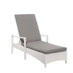 Aluminum luxury swimming pool chair rattan sun lounger