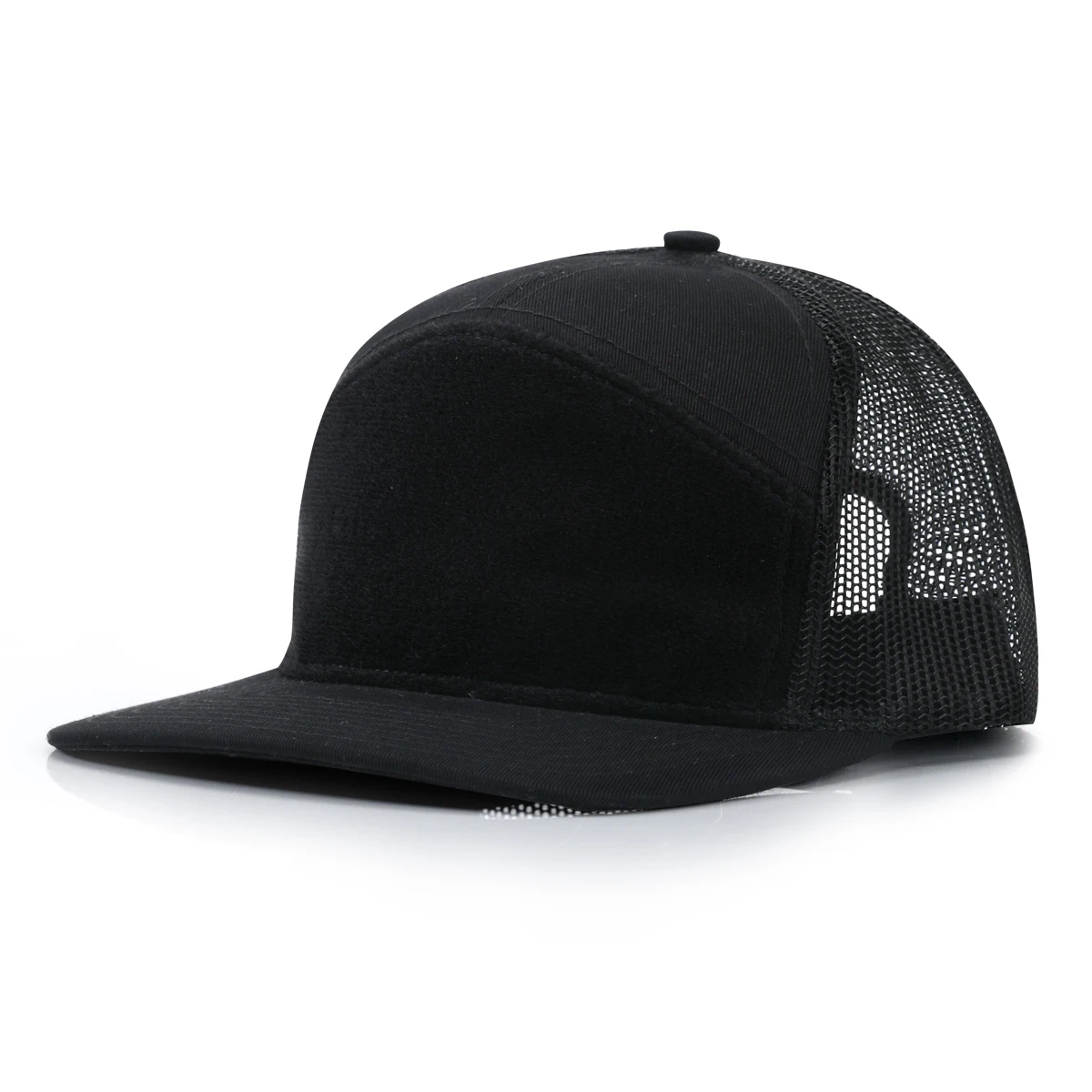 wholesale 7 panel snapback Velcroclosure hiking fishing outdoor sun hat with flap Hip Hop Snapback Cap