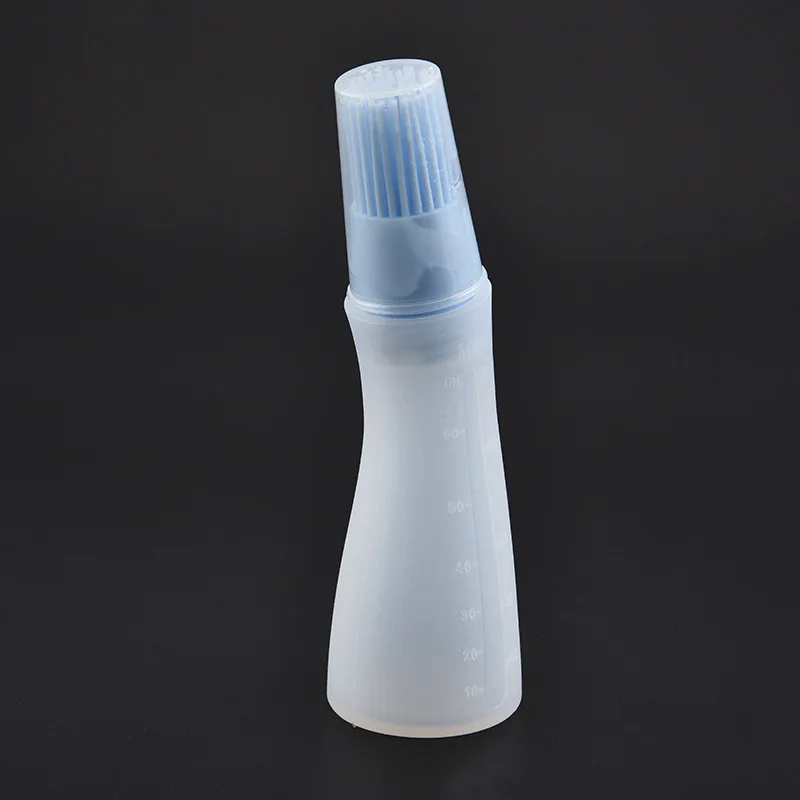 Food Grade Silicone Oil Bottle Brush Silicone Baking Brush Silicone Basting Brush With Oil Bottles