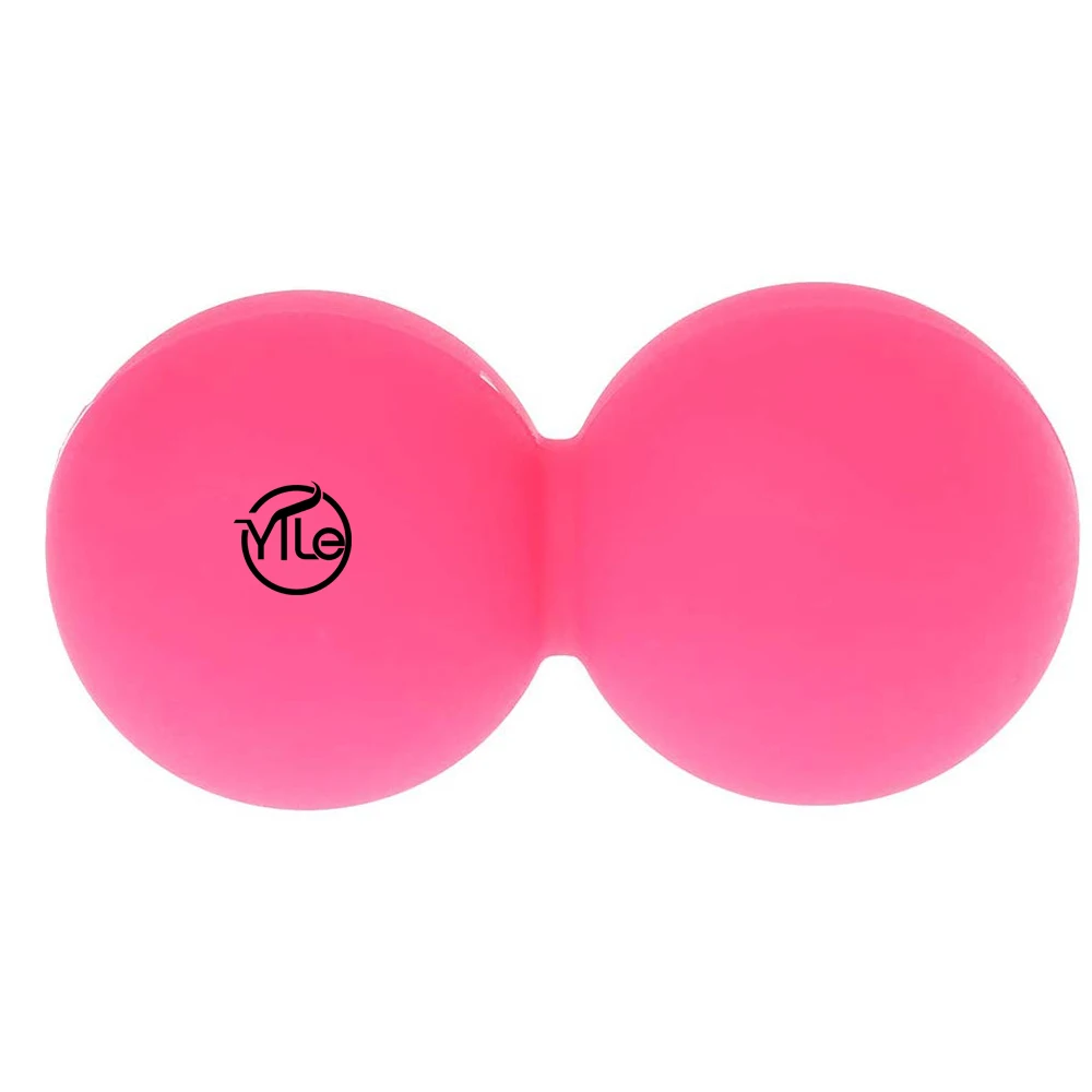 Custom logo peanut Silicone foot hand fascia massage lacrosse balls wholesale