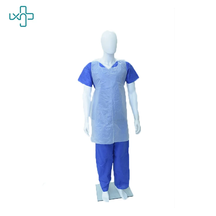 
Disposable Waterproof Flat packed HDPE Apron 