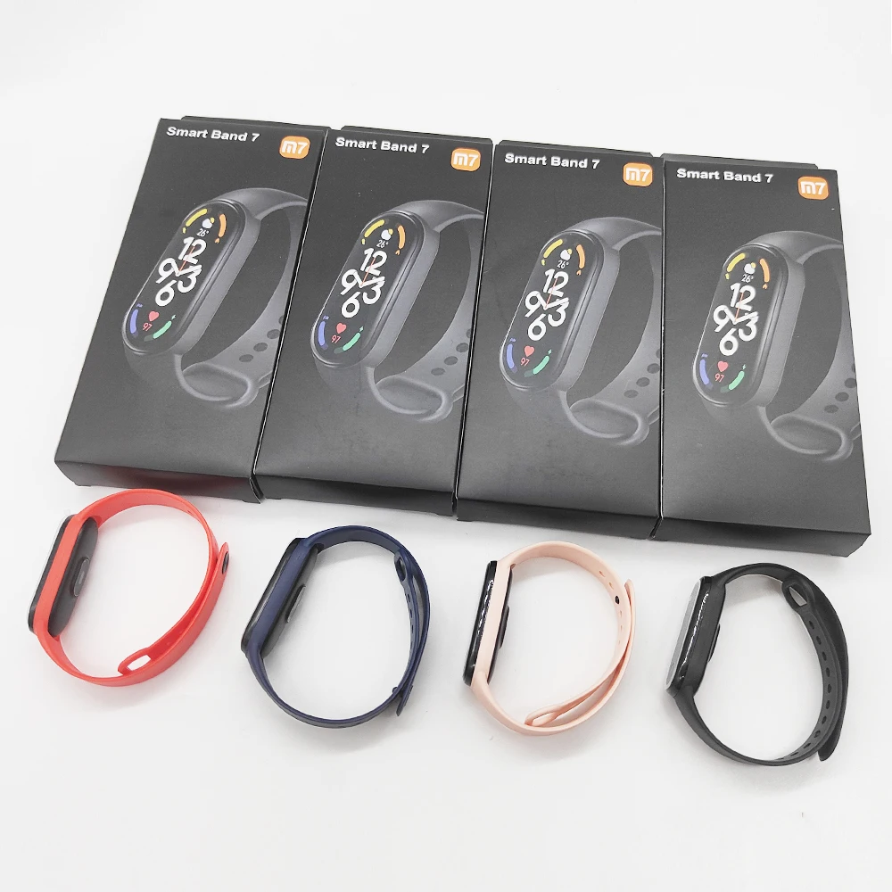 Fitness M7 Band 1.62 Amoled NFC Smart Bracelet Fitness Watch Activity Tracker Smart Watches Mi Band M6 M7 M8 Bracelet wholesale