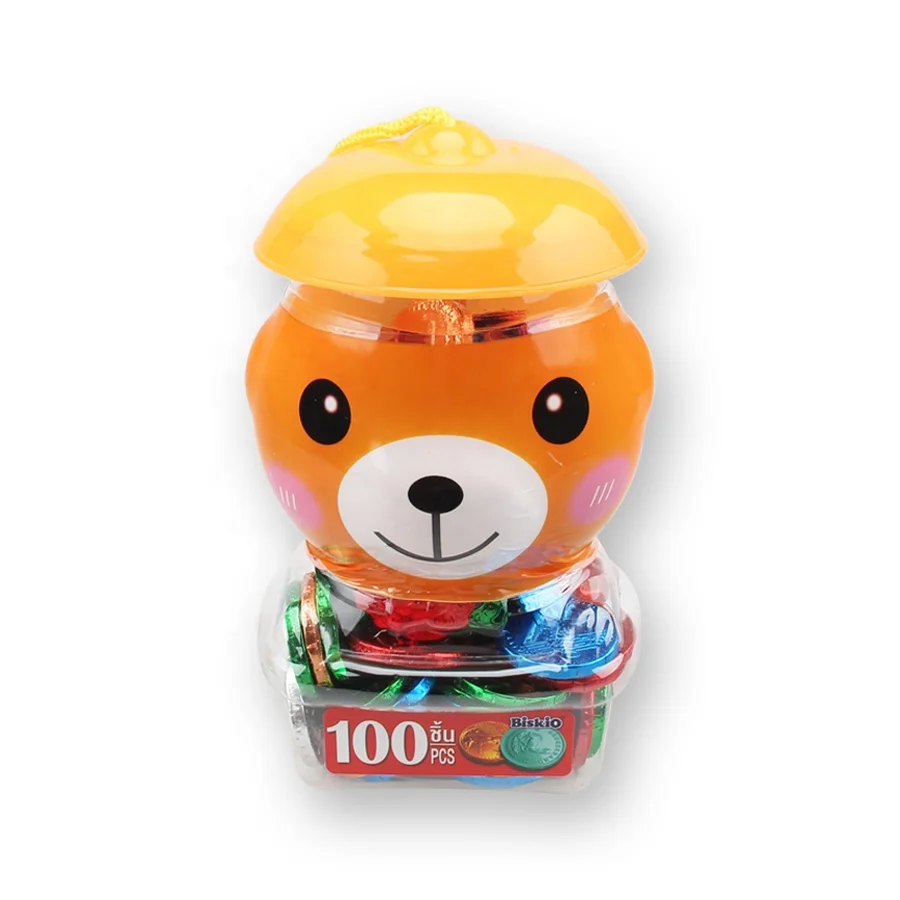 Compound Chocolate Candy With Poker Chip Coin Shape