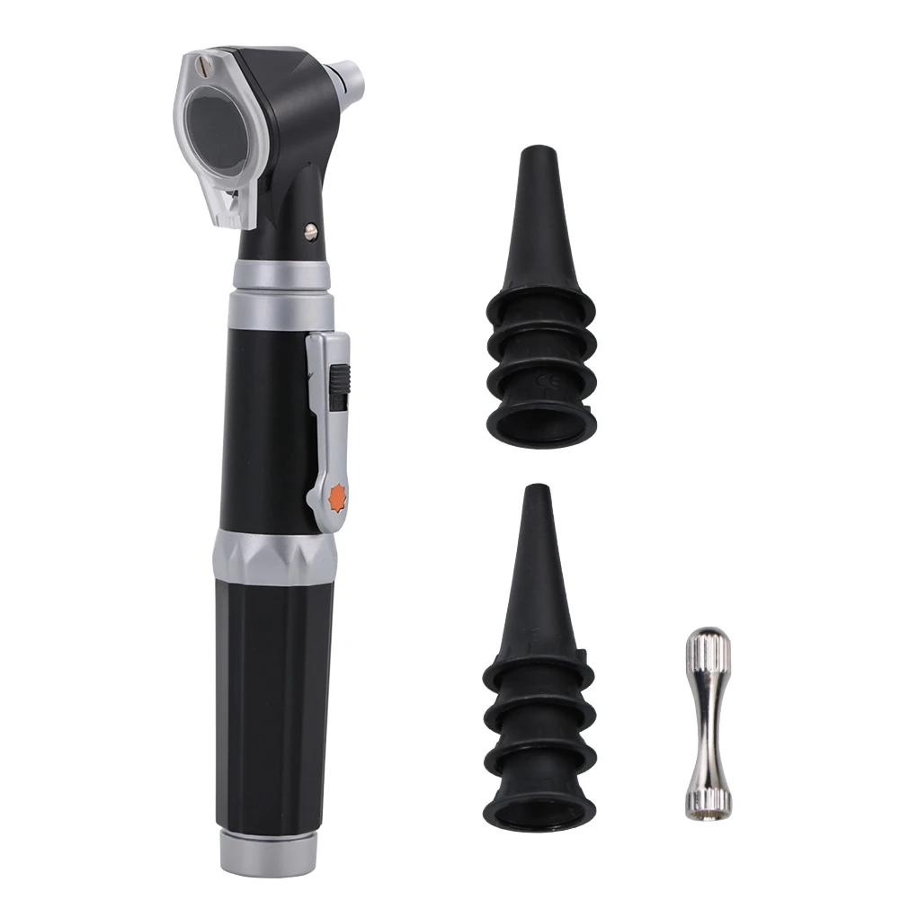 Medical Otoscope Diagnostic Kit Home Adult Kid Ear Care Cleaner Check Examination Endoscope Speculum 3X Magnifying Lens Lamp