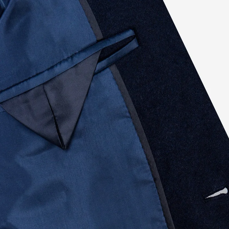 Winter Coat for Men Custom Brand Men Winter Outdoor Wool Coat Business Indoor Long Coats For Men Blazer Black Quantity