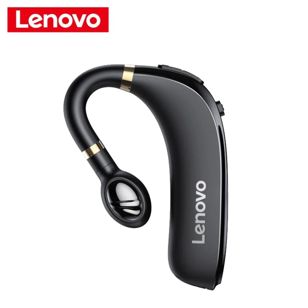Lenovo HX106 Single Ear-hook BT 5.0 Wireless Headphone Business Earphone 20h Battery Life Capacity Headset with Mic