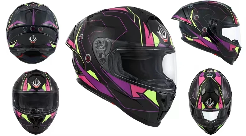 2024 DOT ECE Certified Large Tail Full Helmet Electric Racing Off Road  Motorcycle Helmet Motocross Helmet