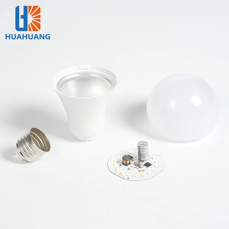 Huahuang Energy Saving A Shape Market Workshop B22 E27 3W 5W 7W 9W 12W 15W 18W 24W Light LED Bulb
