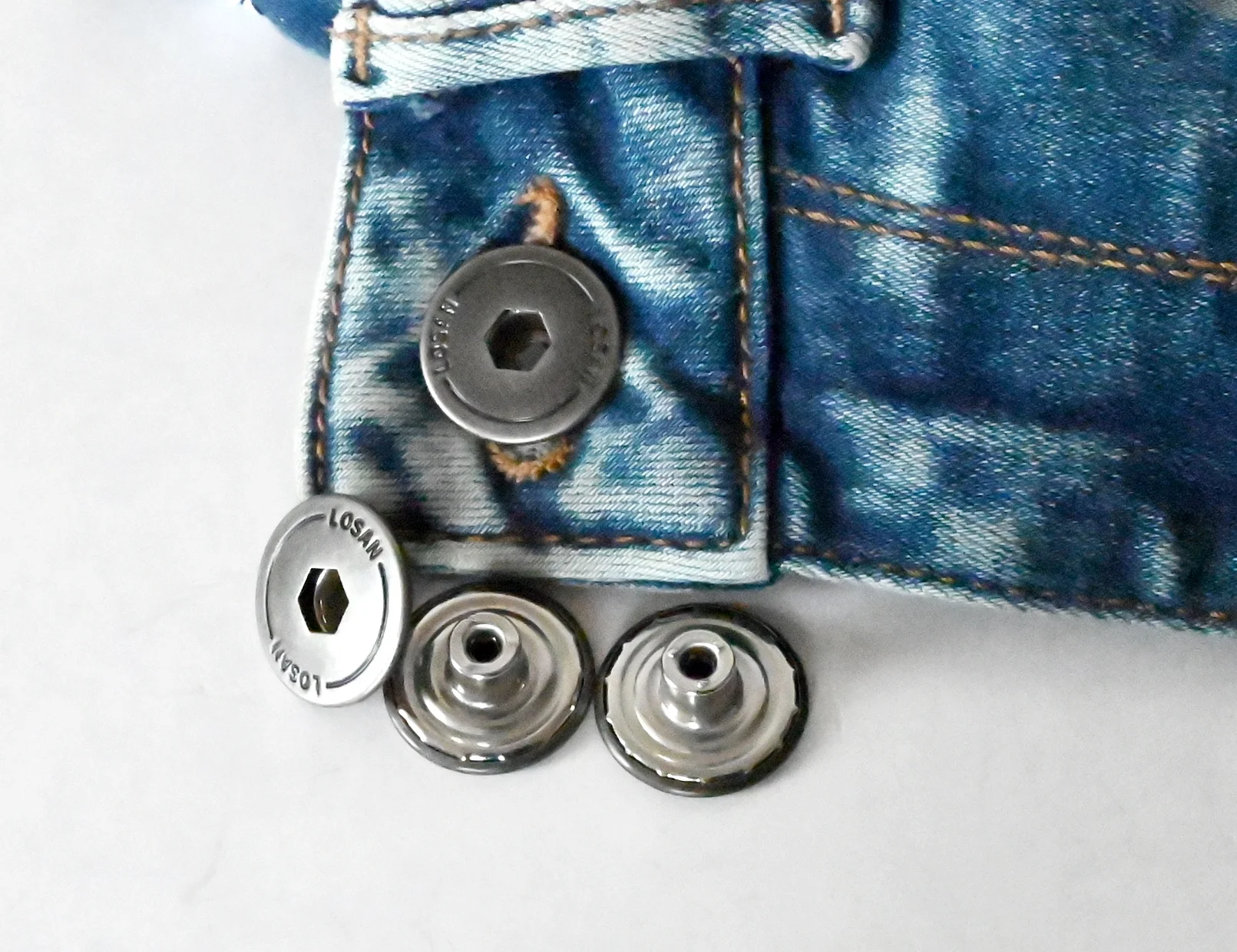 Factory Custom Brass Metal Jeans Button For Coat Clothes