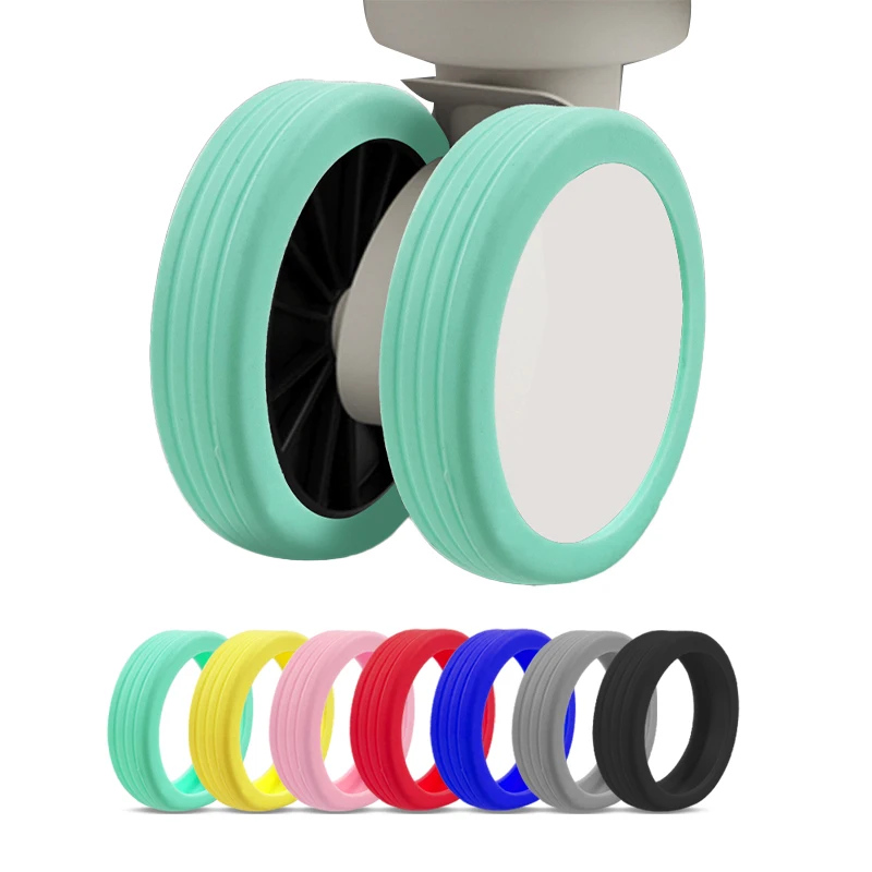 Factory supply Silicone Luggage Wheel Protector suitcase wheel cover OEM