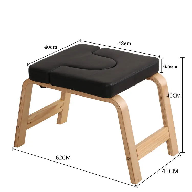 
Headstand Bench Wooden Soft Bag Yoga Stool Strong And Super Practical Yoga Fitness Chair Home Equipment Yoga Stool 