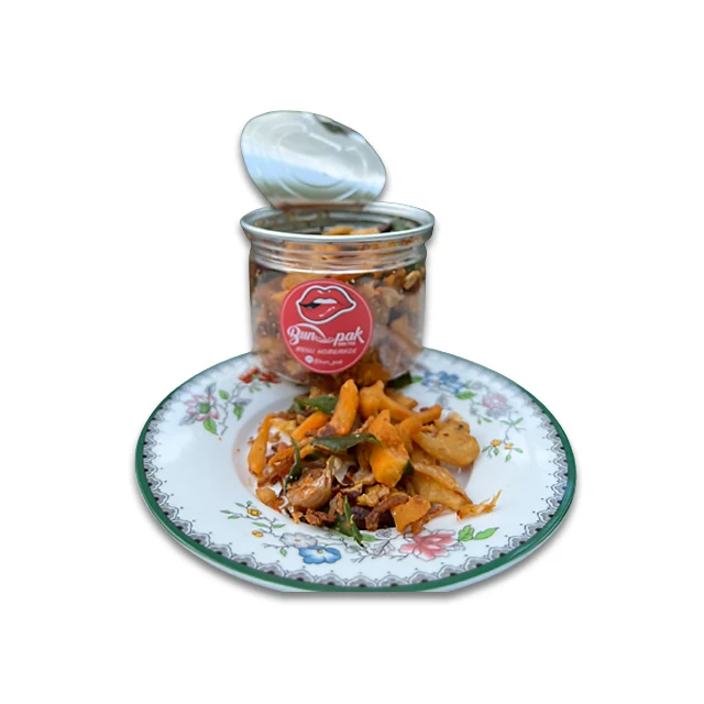 Spicy Tom Yum Flavor Crispy Chili with Pork Crackling 120 G Wholesale from Thailand High Quality Product