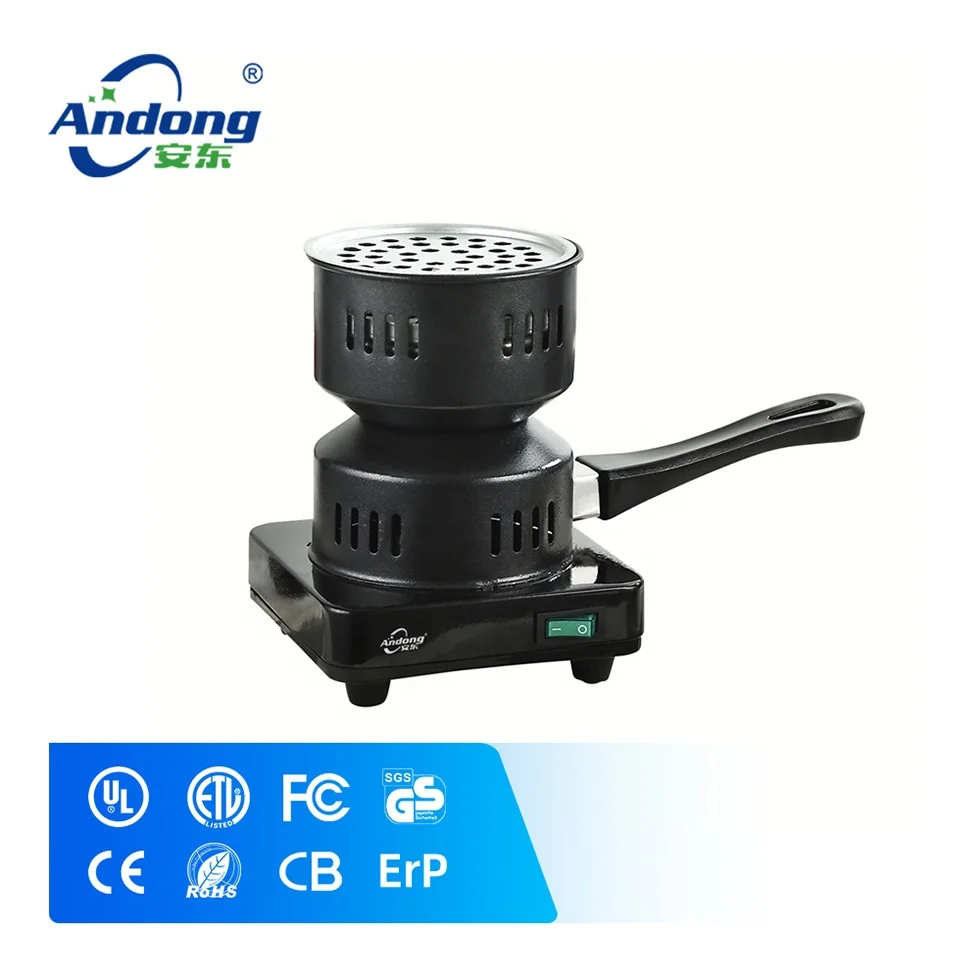 Andong Black Bull Coco Charcoal Burner Coconut Hookah Coal Hot Plate Stove Deluxe Electric Shisha Starter