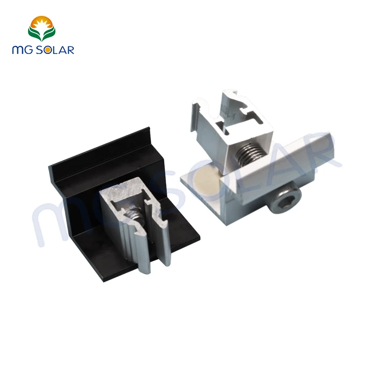 Поставщик солнечной монтажной системы 35 мм 40 45 Концевой Зажим для установки солнечных панелей