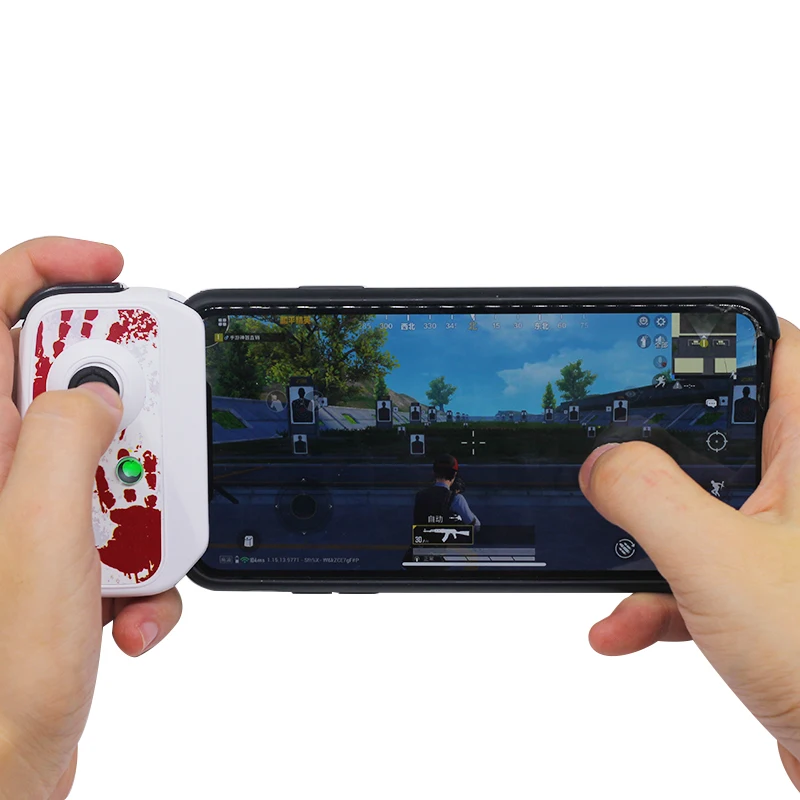 One key combo Correct trajectory D2  Mobile game controller joystick for iOS and Android PUBG LOL