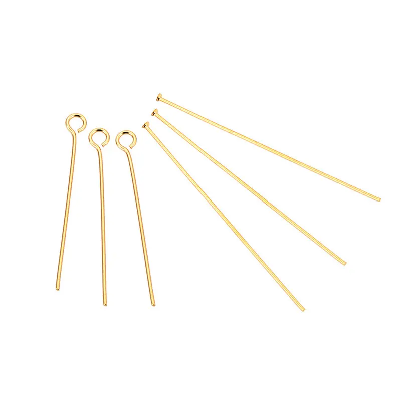 Нержавеющая сталь позолоченная на заказ девятигранная игла T-pin шариковая Игла DIY Ювелирные