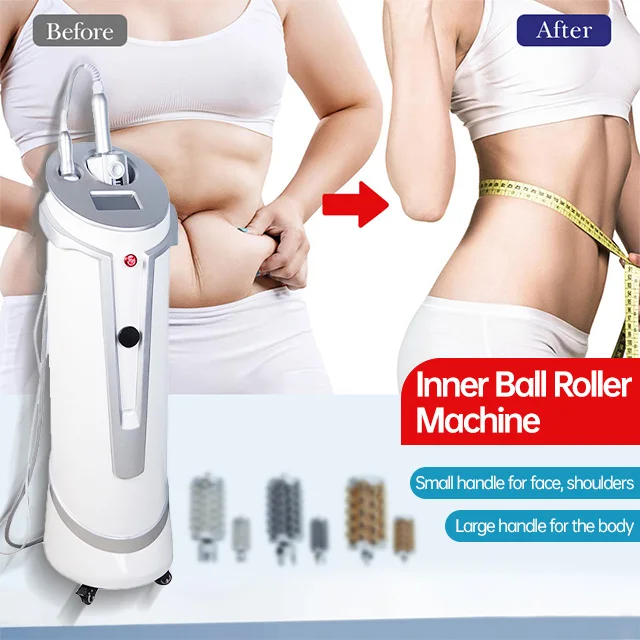 Non-invasive Professional 2 in 1 Skin Tightening Body Shaping Machine Fat Removal Weight Loss Inner Ball Roller Slimming Machine