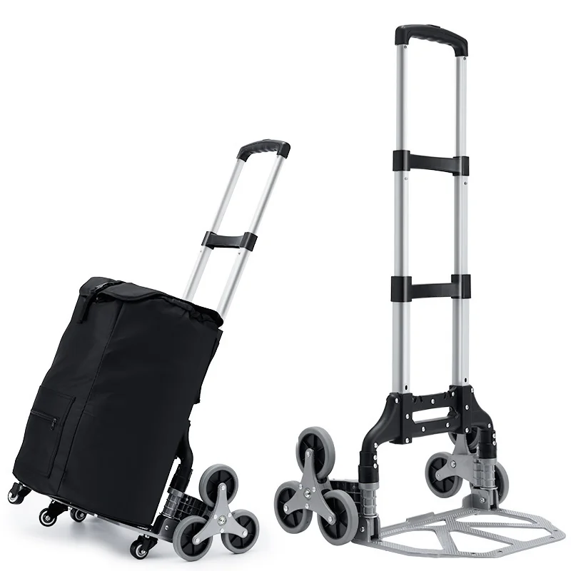 Outdoor High Quality New Design Aluminium Frame Heavy Moving Hand Luggage Trolley Cart for Car