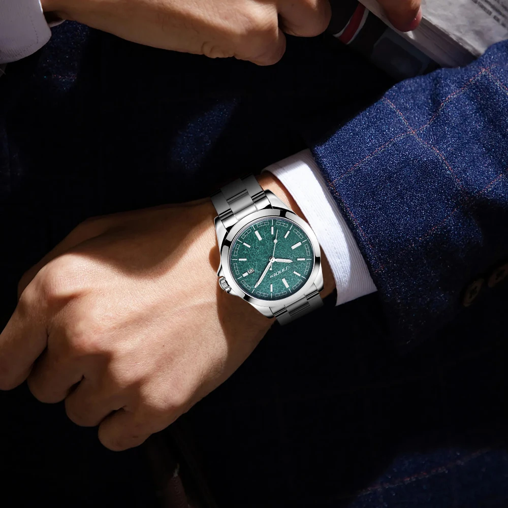 Quartz Watches Embrace Unique Dial Designs Fashion Calendar Watch for men