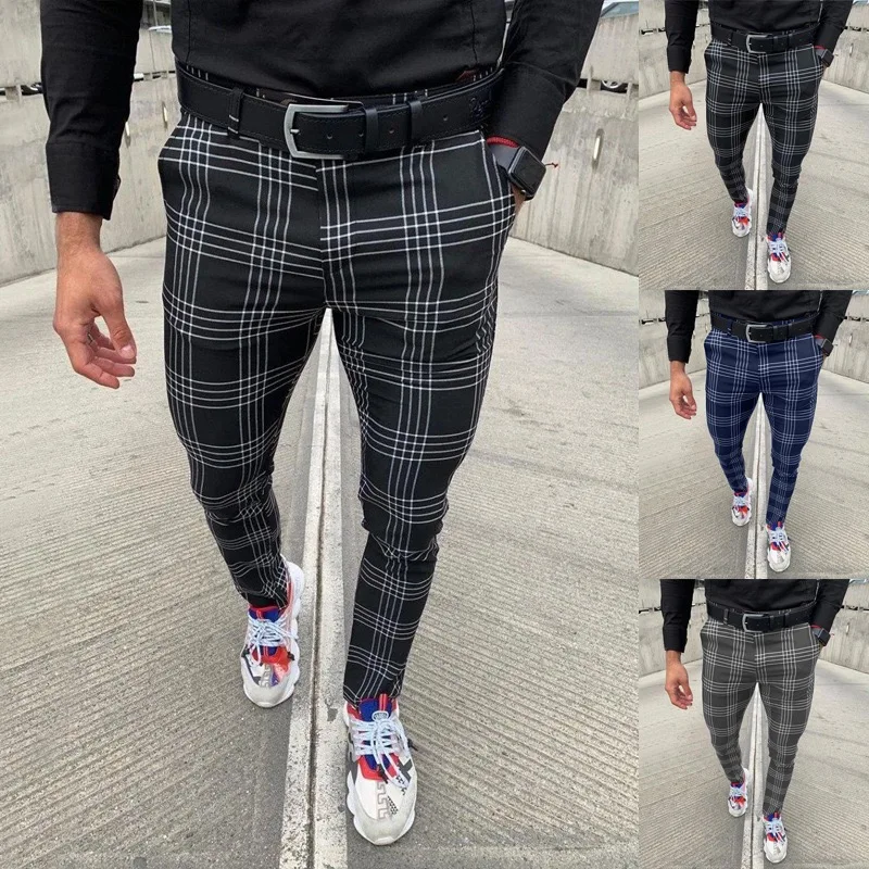 
STOCK Men Business Trousers Casual Jogger Sweatpants 