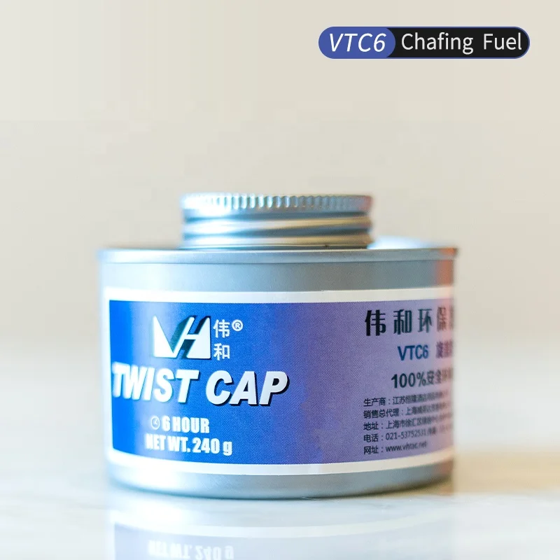 VHTAC Weihe Factory Price Hotel Restaurant Supplies Safe 6H Burning Time Chafing Liquid Fuel