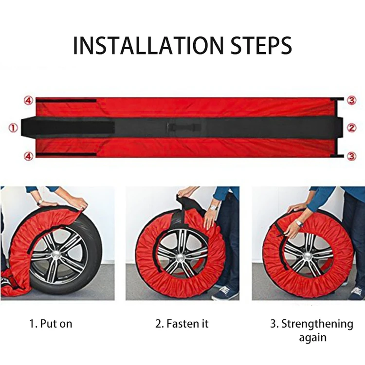 Professional Manufacturer Motorcycle Spare Tire Cover Tire Bag  Suitable For 13-20 Inch Tire