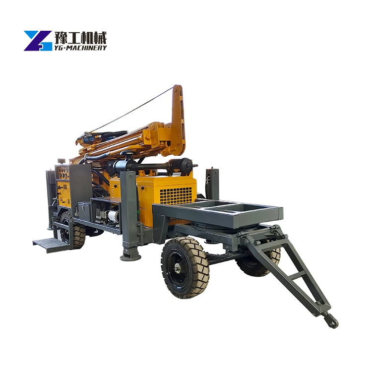 Water Well Drilling Rig with Diesel Engine Mine Drilling Rig Power Building Anchor Technical Rotary Table Drilling Rig