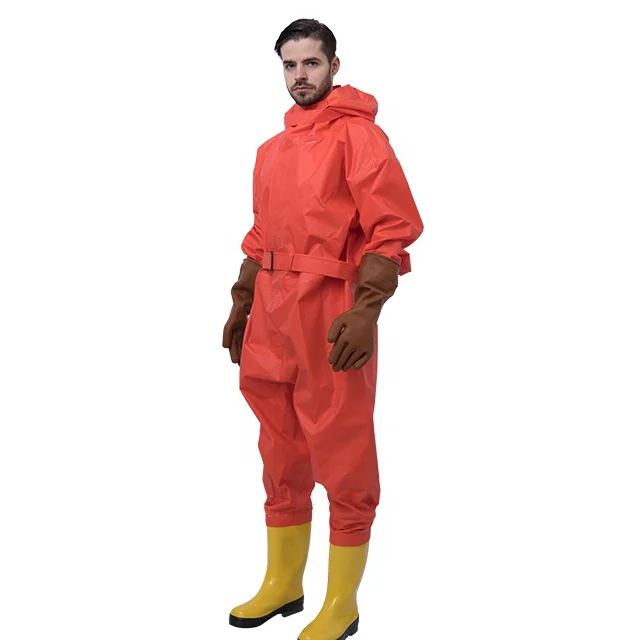 Semi-enclosed light  type chemical suit clothing