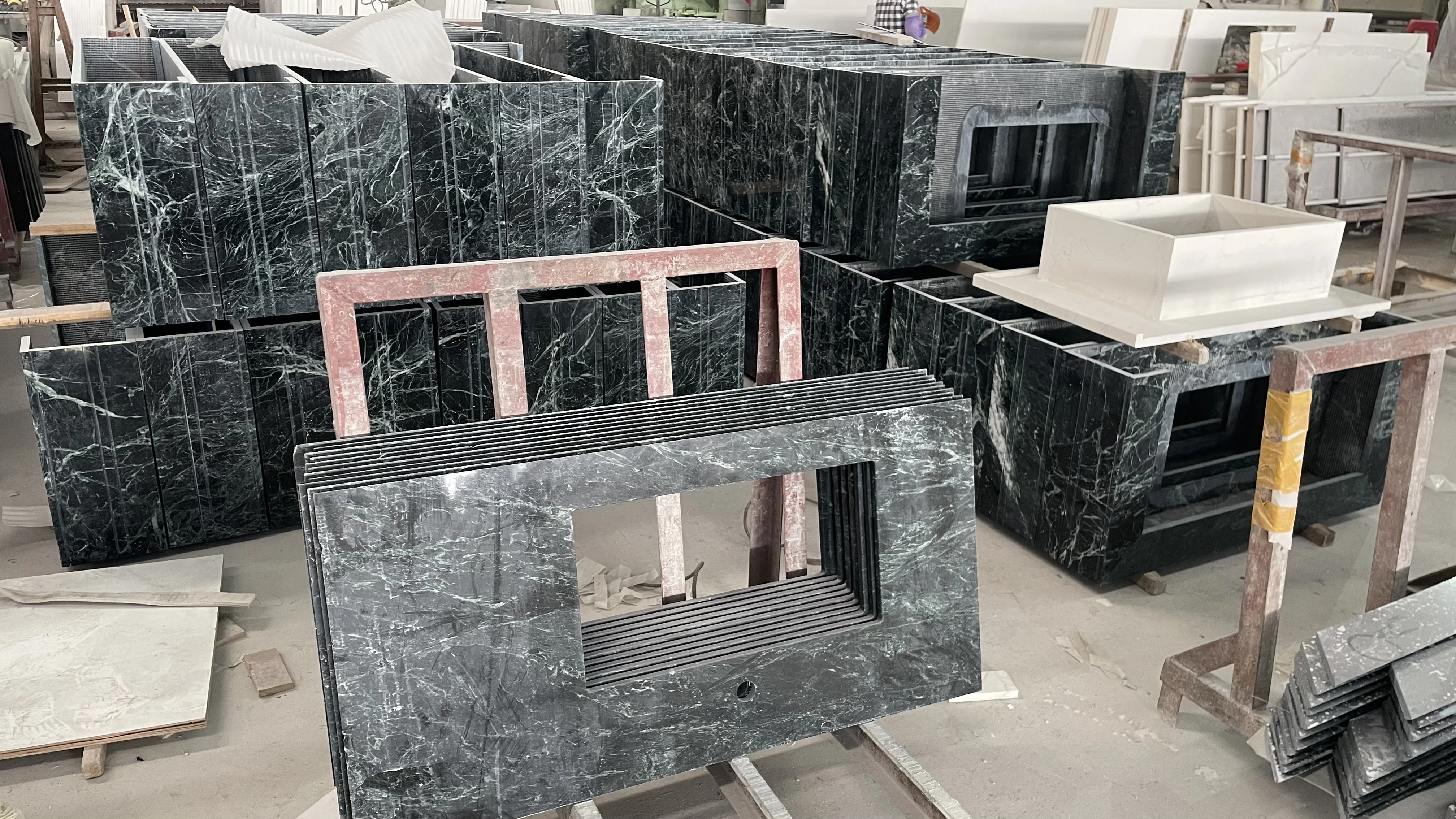 Source Manufacturer Marble Direct Sales Customized Processing Island Countertop Specifications Furniture Top Consultation