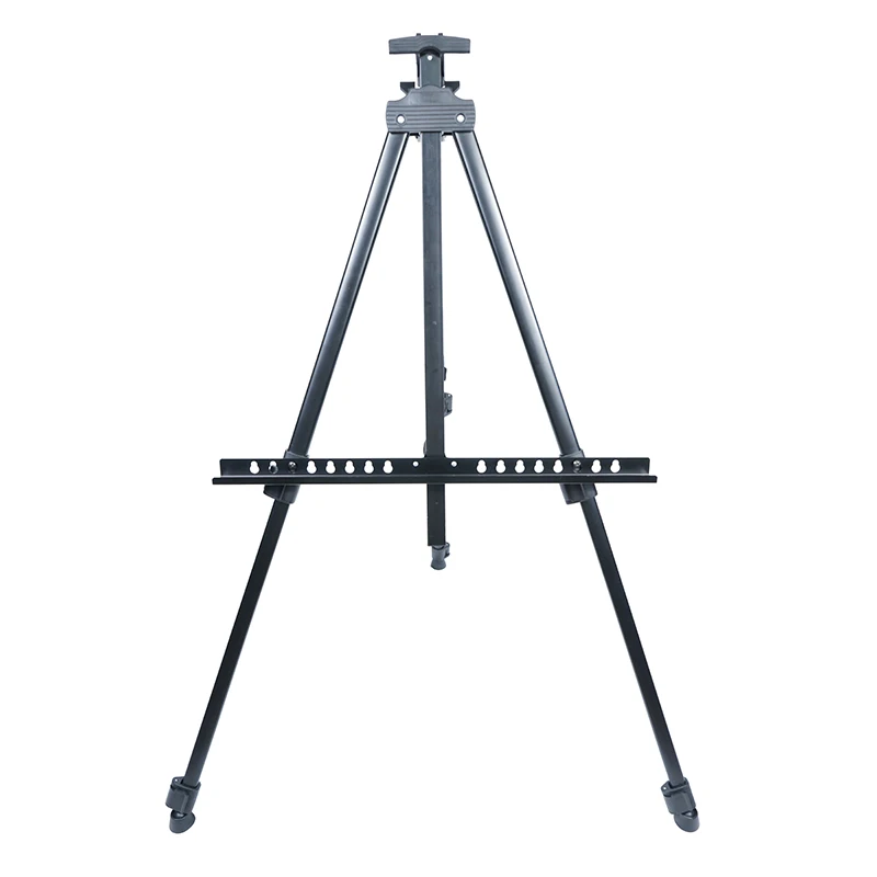 20 to 61 Inches adjustable artist easel stand matt black color aluminum alloy easel with portable bag