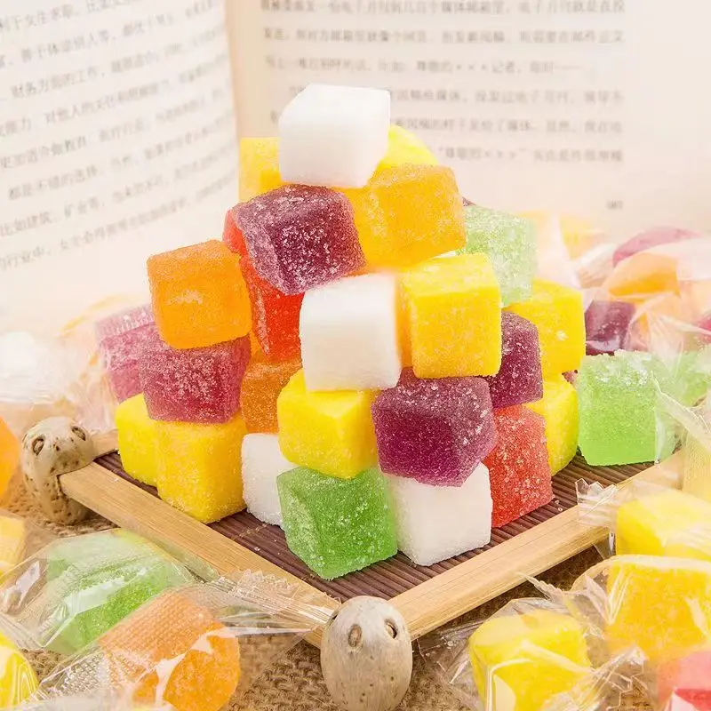 Хит продаж в Китае разнообразные вкусы манго сахар сок желе фрукты дуриан сладкие жевательные