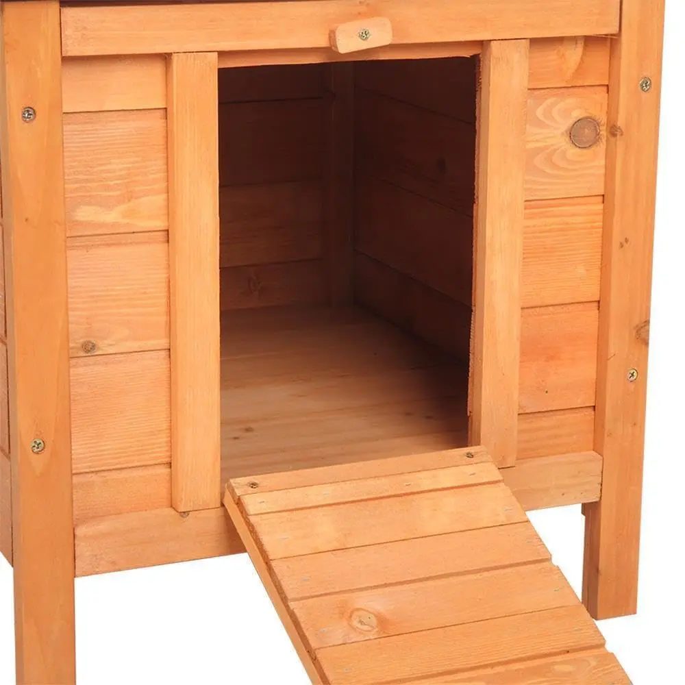 Wood Bunny Cage Rabbit Hutch Chicken Coop Pet House for Small Animals
