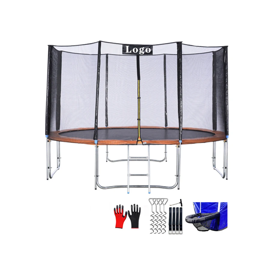 Zoshine Cheap Trampolines With Enclosures For Sale 12FT High Quality Adult Kids Trampolines Outdoor Fitness Trampoline