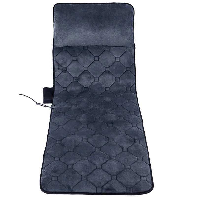 Electric Portable Heating Vibrating Back Massager Chair In Cushion Car Home Office Lumbar Neck Mattress Pain Relief