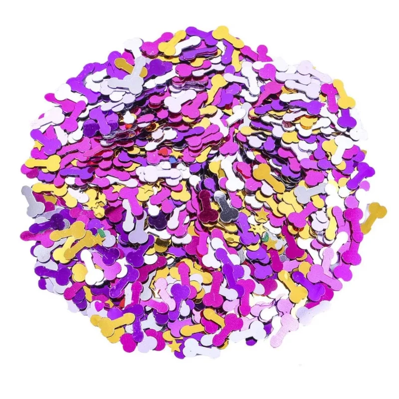 Metallic Foil Confetti Sequins Table Confetti For Bachelorette Bridal Shower Party Decoration
