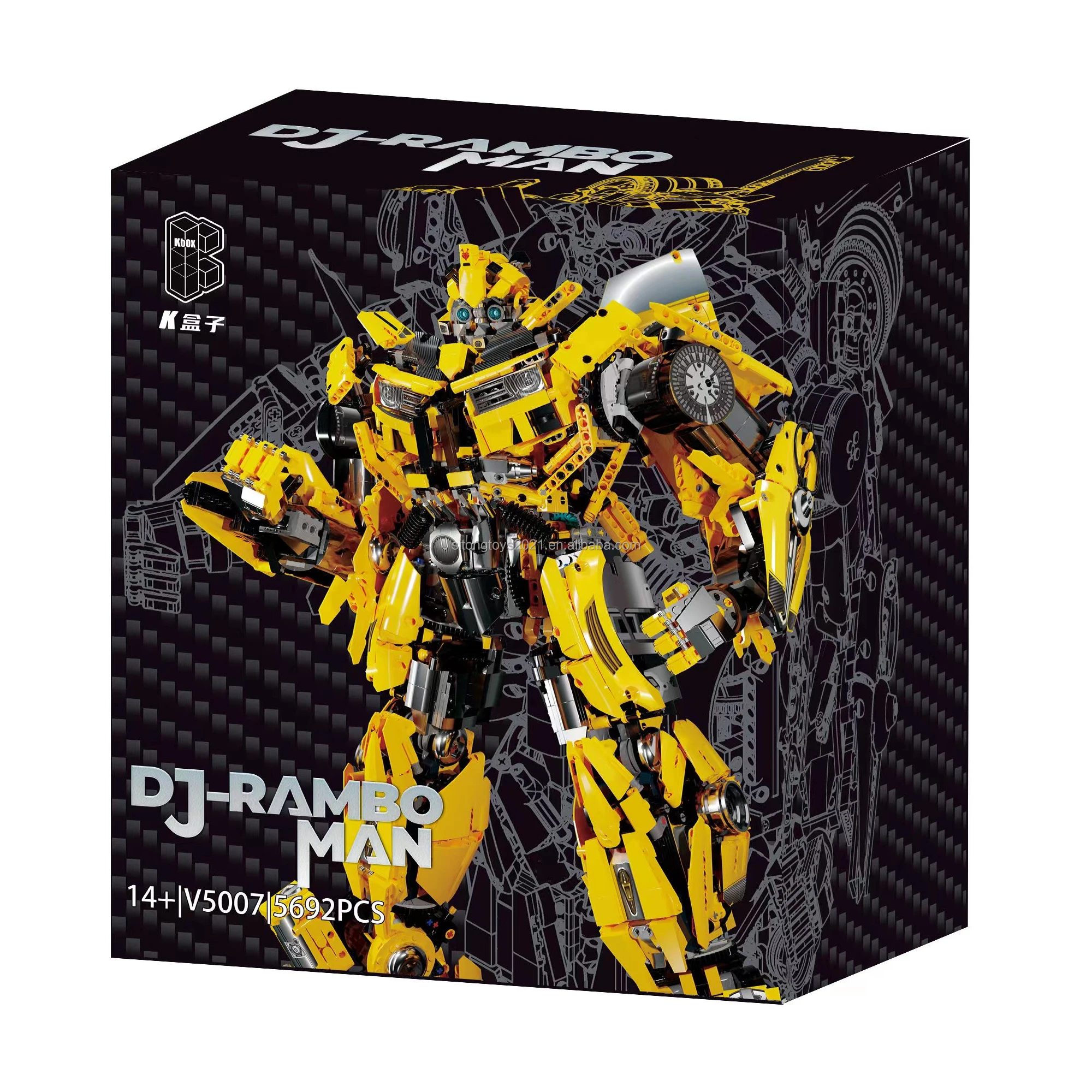 compatible Yellow Super Transformation Giant Robot Building Blocks Bricks Toys Kids Christmas Gifts 5692pcs/set