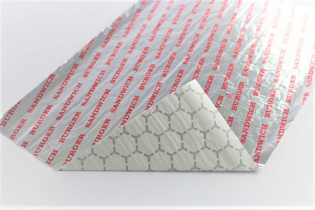 Sandwich Hamburger Laminated Aluminum Foil  Paper