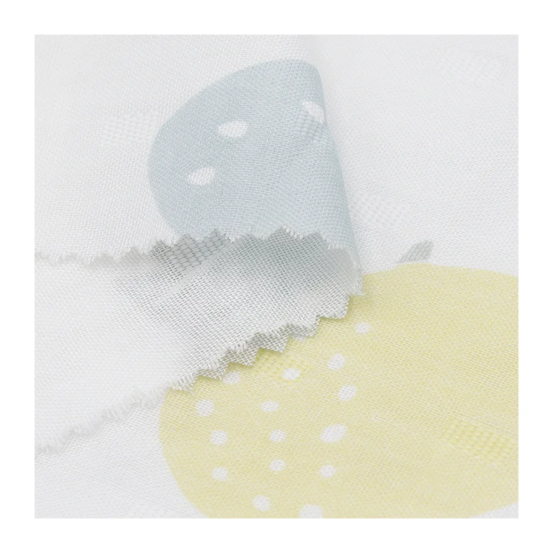 Baby sleeping bag double gauze fabrics Custom Digital Prints Pattern 100% Cotton Plain Weave Fabric For Blouse