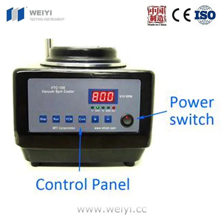VTC-100 Vacuum Spin Coater for sample coating