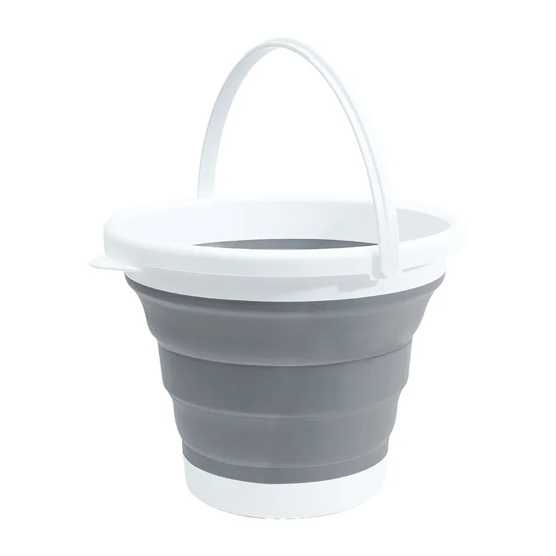 Hot Sale Portable Folding Bucket Silicone Plastic Car Bucket Children Fishing Bucket Travel Home Multifunctional