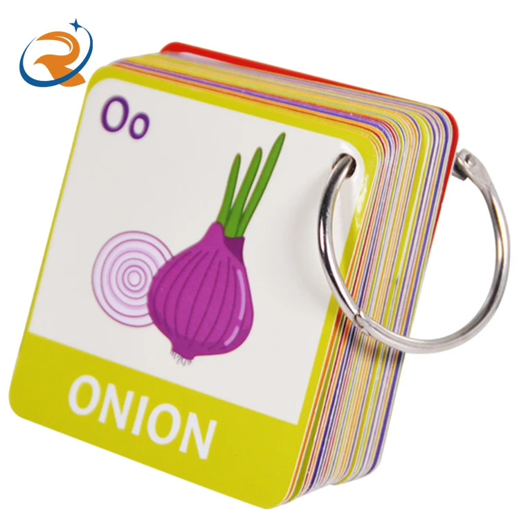 Children study educational cards aged 0-4 years old pre-school education tools alphabet letter card bilingual cards kit OEM logo