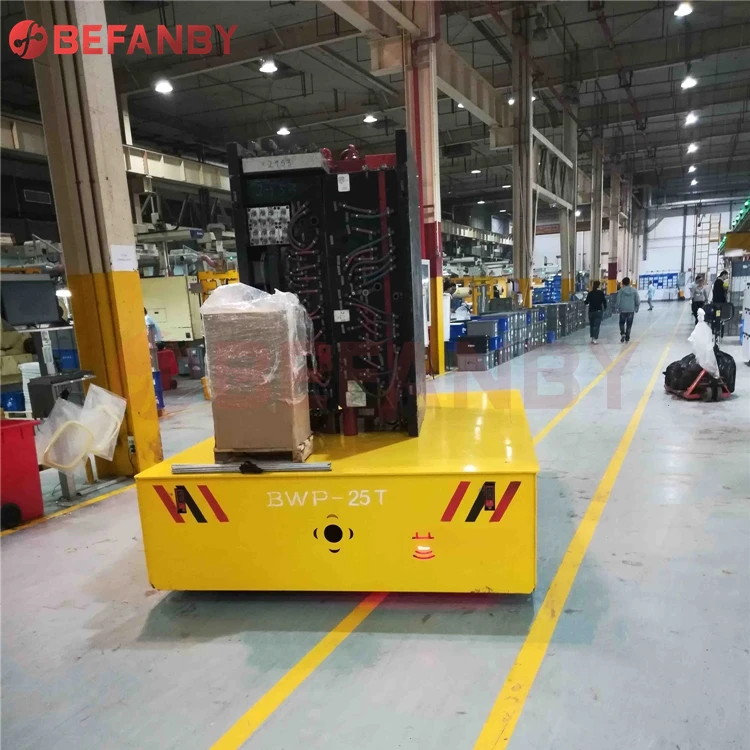Excellent craftsmanship petrochemical plant ship parts transfer trackless steerable battery operation cart